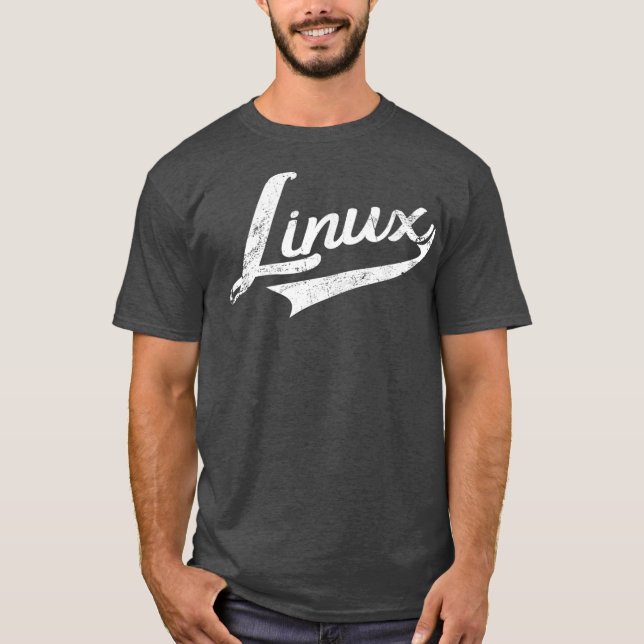 Linu IT Systems Engineer Retro T-Shirt (Vorderseite)