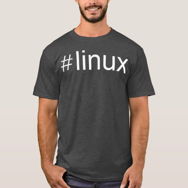 Linu Liebhaber Hashtag tee Pinguin Tu Open Source (Vorderseite)