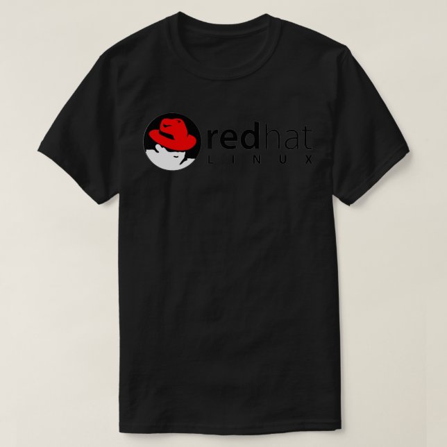 Linu redhat Liebhaber tee Pinguin Tu Open Source B (Design vorne)