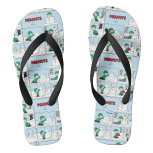 Linus baut einen Schneemann Flip Flops