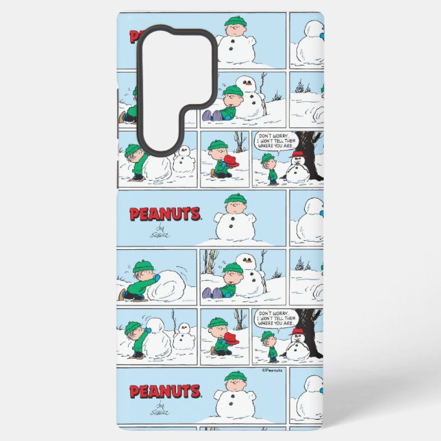 Linus baut einen Schneemann Samsung Galaxy Hülle (Rückseite)