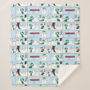Linus baut einen Schneemann Sherpadecke