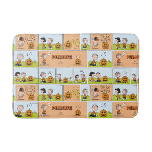 Linus & Lucy   Gesang Jack-O-Lantern Badematte