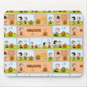 Linus & Lucy Gesang Jack-O-Lantern Mousepad