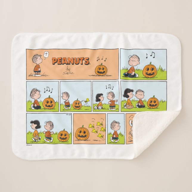 Linus & Lucy | Gesang Jack-O-Lantern Sherpadecke (Vorderseite (Horizontal))