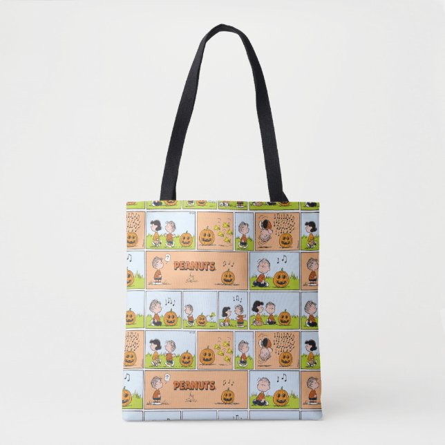 Linus & Lucy | Gesang Jack-O-Lantern Tasche (Vorderseite)