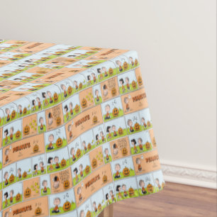 Linus & Lucy   Gesang Jack-O-Lantern Tischdecke