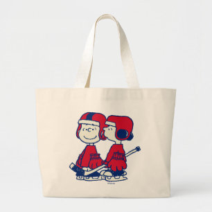 Linus & Lucy Ice Hockey Players Jumbo Stoffbeutel