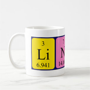 Linus Namen-Tasse periodischer Tabelle Kaffeetasse