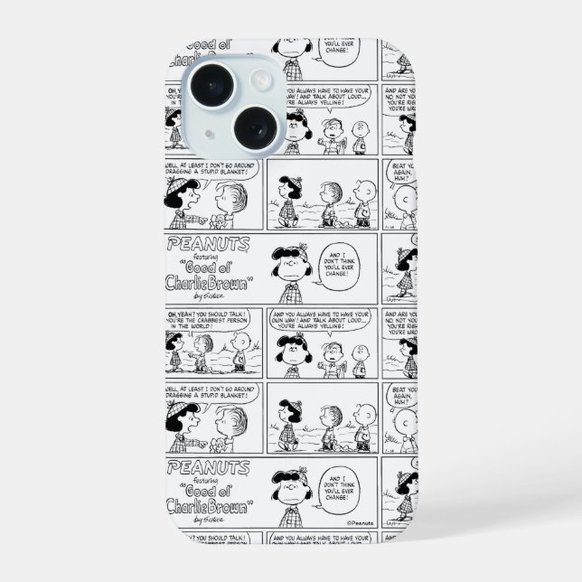 Linus Tells Lucy Sie ist Crabby iPhone 15 Hülle (Rückseite)