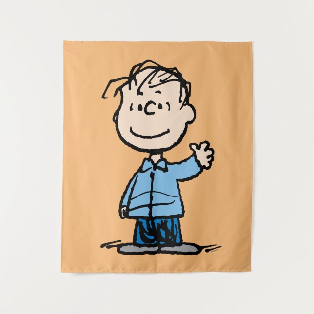Linus Waving Wandteppich (Vorderseite)