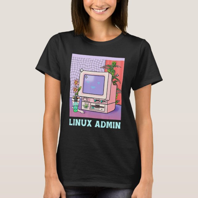 Linux Admin Linux Penguin  Linux Information Skill T-Shirt (Vorderseite)