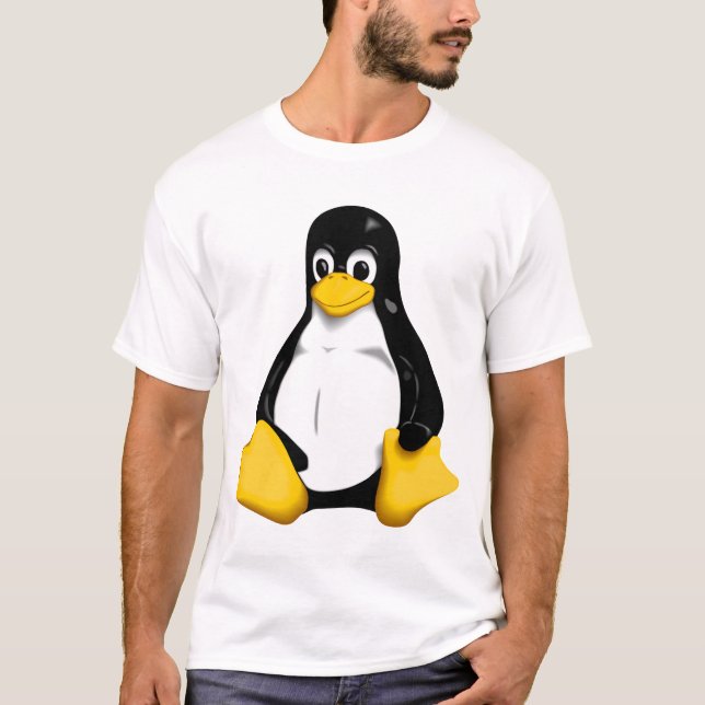 Linux/angetrieben durch ubuntu T - Shirt (Vorderseite)