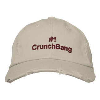 Linux - #!CrunchBang Bestickte Baseballkappe