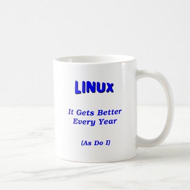 Linux, das sich verbessert kaffeetasse (Rechts)
