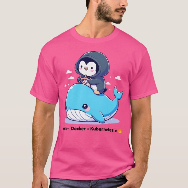Linux Docker Kubernetes T-Shirt (Vorderseite)