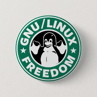 LINUX - GNU - FREIHEIT BUTTON