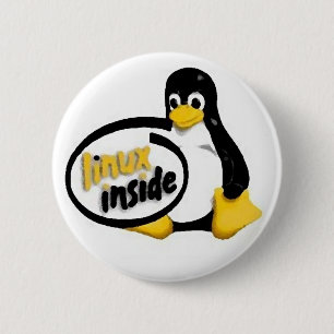 LINUX INNERHALB Tuxs das Linux-Pinguin-Logo Button