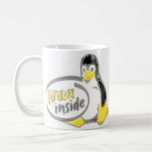 LINUX INNERHALB Tuxs das Linux-Pinguin-Logo Kaffeetasse