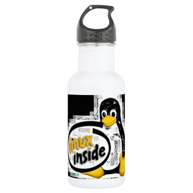 LINUX INNERHALB Tuxs das Linux-Pinguin-Logo Trinkflasche (Vorderseite)