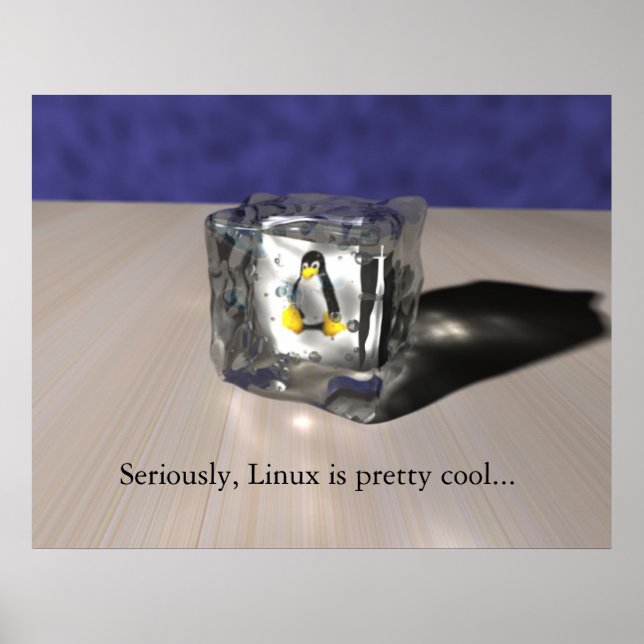 Linux ist Cool Poster (Vorne)
