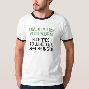 Linux ist wie ein Wigwam. Keine Tore, keine T-Shirt