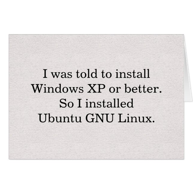 Linux-Karte installieren (Vorderseite (Horizontal))