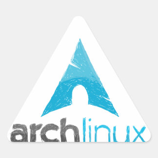Linux-Logo Dreieckiger Aufkleber