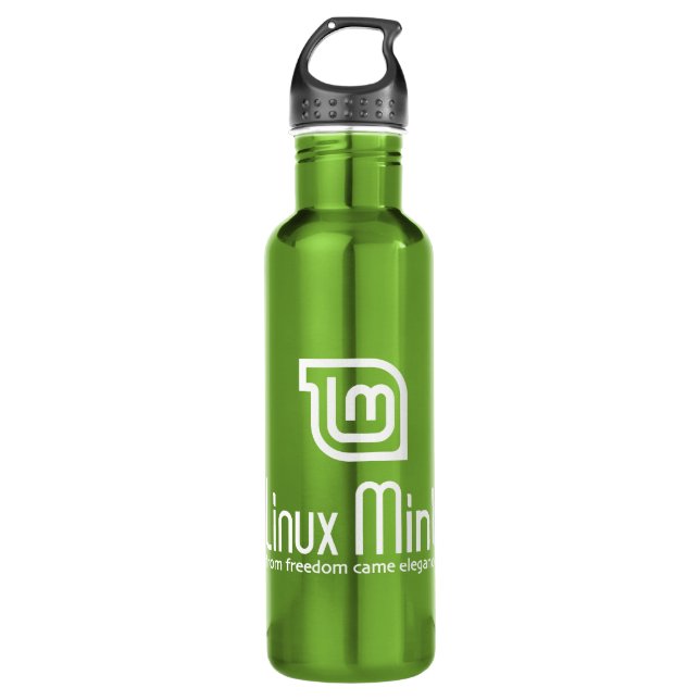 Linux-Minze Trinkflasche (Vorderseite)