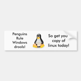 Linux-PinguinTux Autoaufkleber