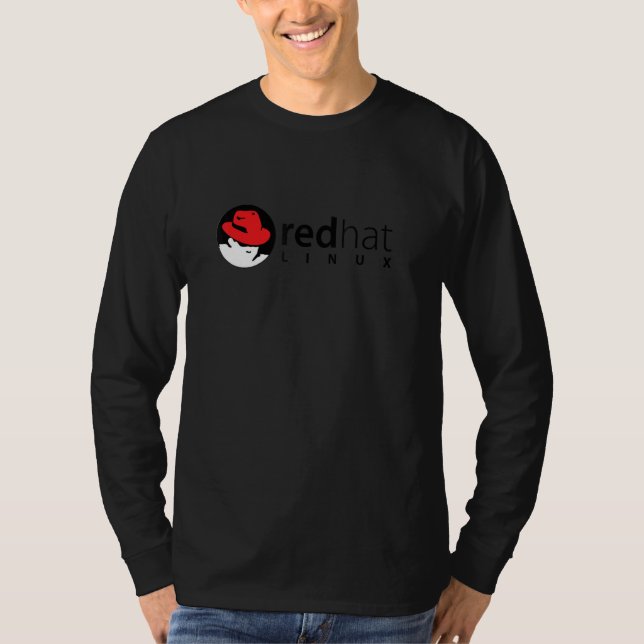 Linux Red Hat Love tee Penguin Tux Open Source Os (Vorderseite)
