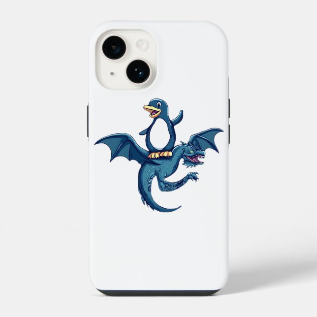 Linux Reise iPhone 14 Hülle (Rückseite)