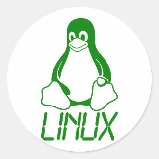 Linux Runder Aufkleber