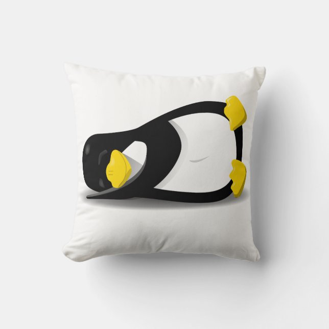 Linux Sleepy Tux pillow Kissen (Vorderseite)