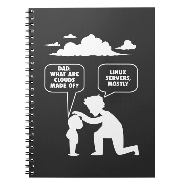 Linux Software Developer Computer Programmer Nerd Notizblock (Vorderseite)