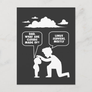 Linux Software Developer Computer Programmer Nerd Postkarte