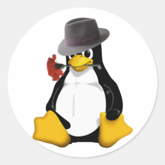 Linux-Tango Runder Aufkleber
