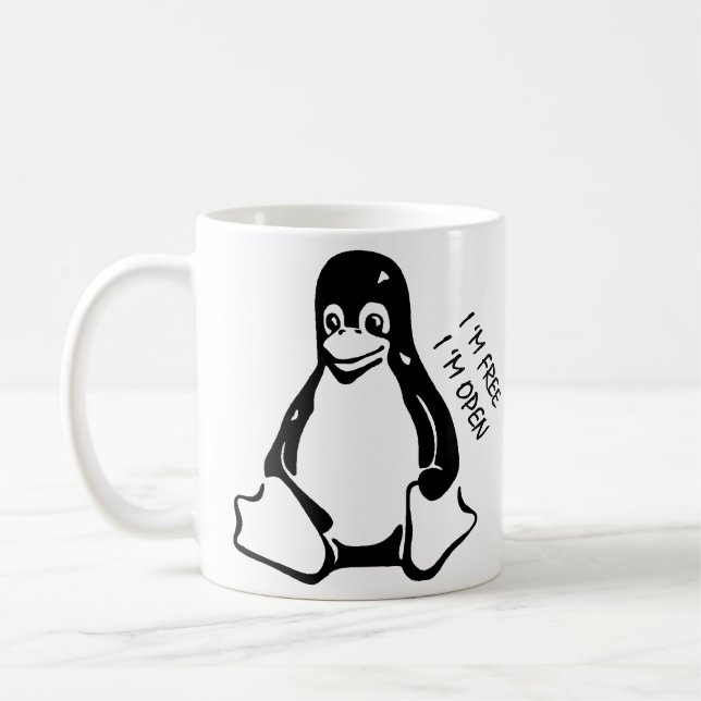 Linux-Tasse Kaffeetasse (Links)