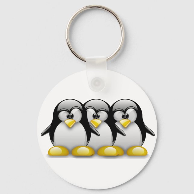 LINUX TUX BROTHERS SCHLÜSSELANHÄNGER (Vorderseite)