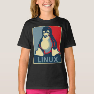 Linux-Tux-Pinguin-Bama-Poster Klassischer T - Shir T-Shirt