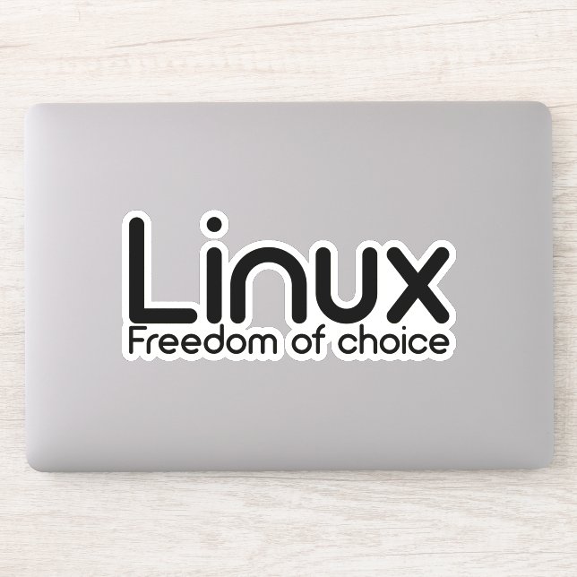 Linux - Wahlfreiheit Aufkleber (Computer)