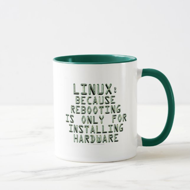 Linux: Weil das Neu starten nur für die Tasse (Rechts)