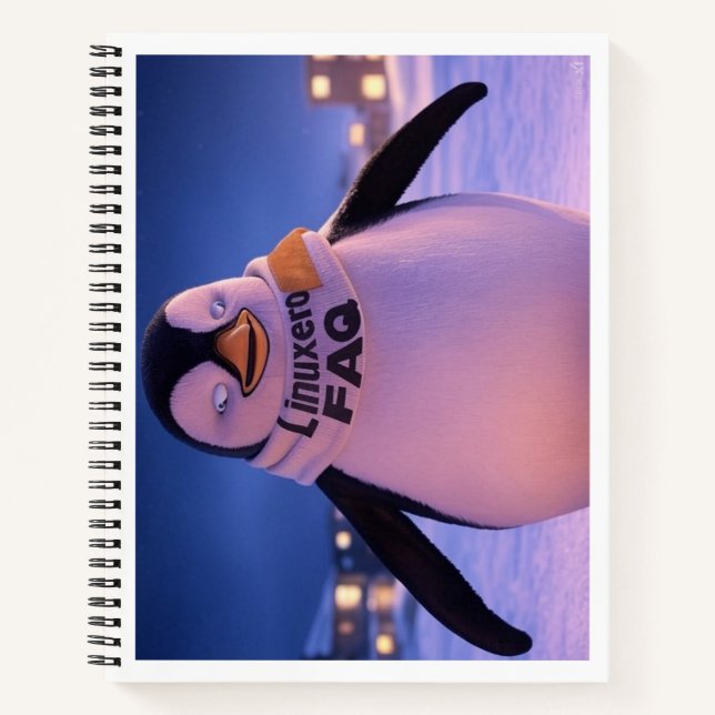 Linuxeros FAQ Notizbuch (Vorderseite)