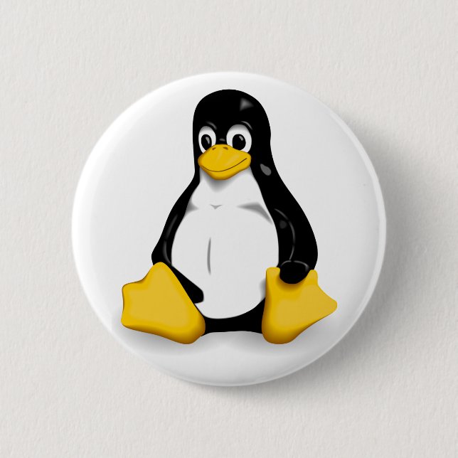 Linuxtux-Buttonrückseite Knopf Button (Vorderseite)