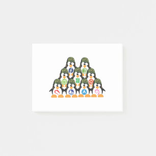 LinuxTuxpenguin-Armee distro Logo-T - Shirt Post-it Klebezettel