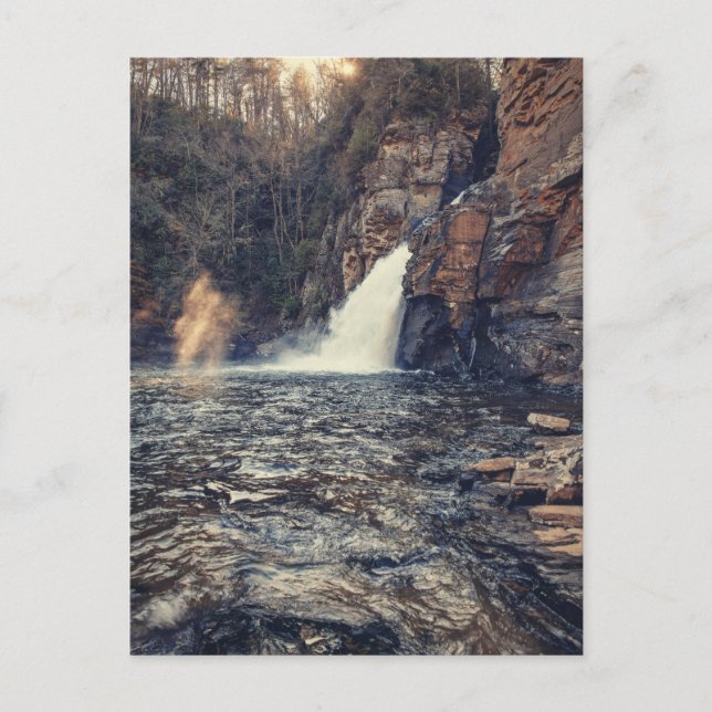 Linville Falls Postkarte (Vorderseite)