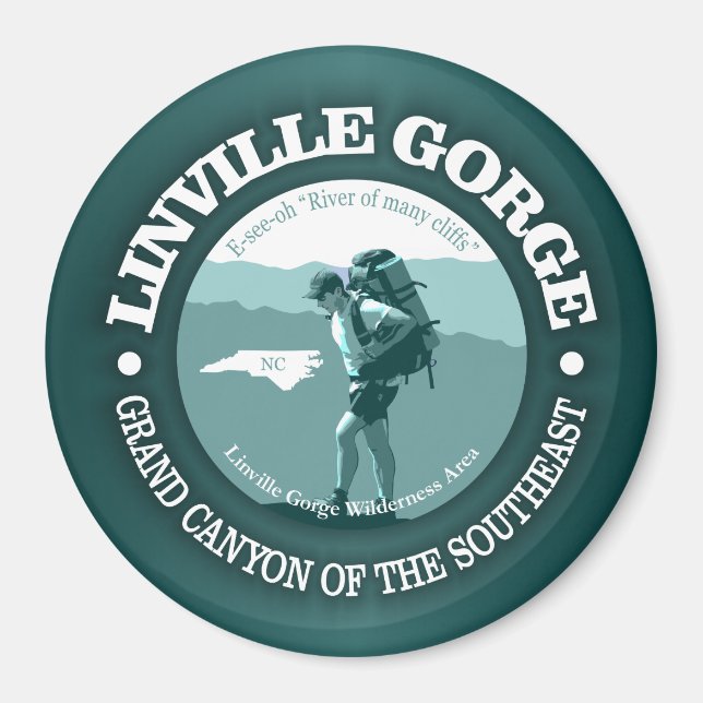 Linville Gorge Magnet (Vorne)