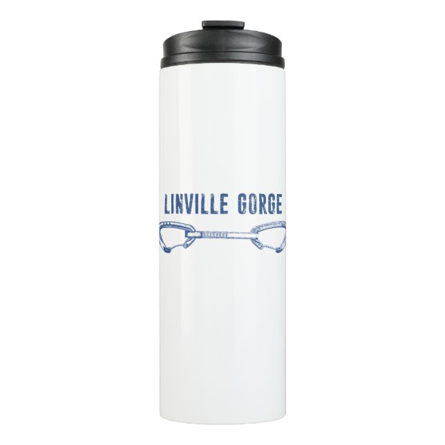 Linville Gorge North Carolina Klettersteig Quickzi Thermosbecher (Vorderseite)