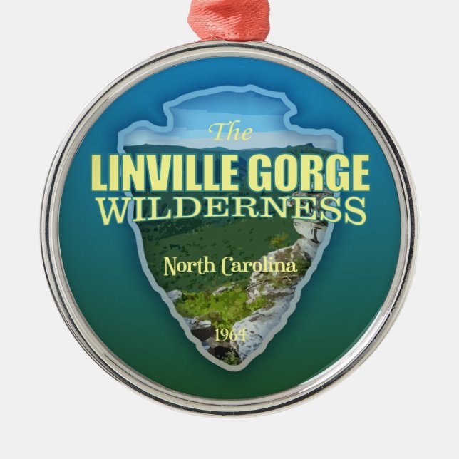 Linville Gorge WA (Pfeilspitzen) Ornament Aus Metall (Vorne)