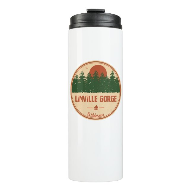 Linville Gorge Wilderness North Carolina Thermosbecher (Vorderseite)